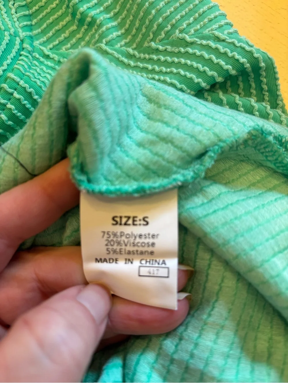 T&C Apparel Ribbed Lounge Set Small Green Two Piece Matching Set Wide Leg Pants - Picture 5 of 5
